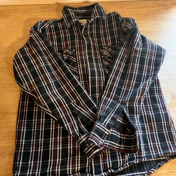 Cabelas Shirt Mens M Heavy Thick Flannel Field Shacket Jacket Outdoor Hunting - Picture 2 of 4